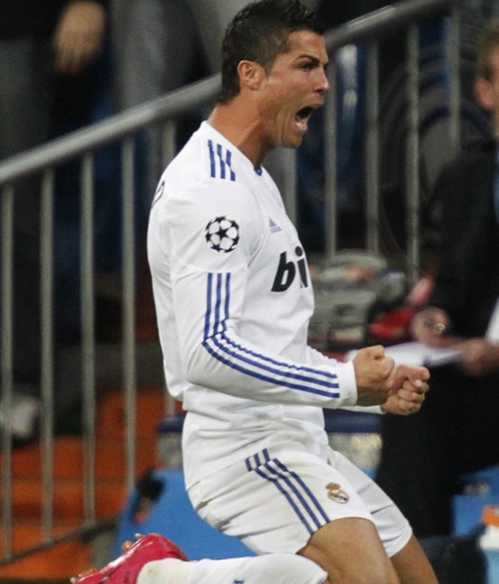 Cristiano Ronaldo celebra el tanto frente al Milán