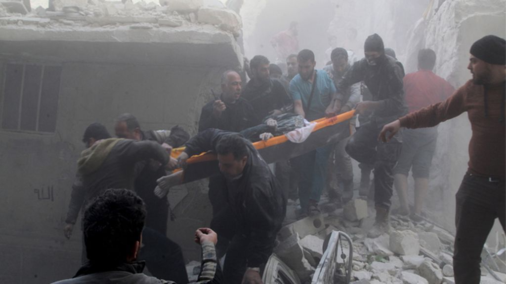 Los rebeldes sirios sufren los bombardeos del ejército leal de Bashar al-Ásad