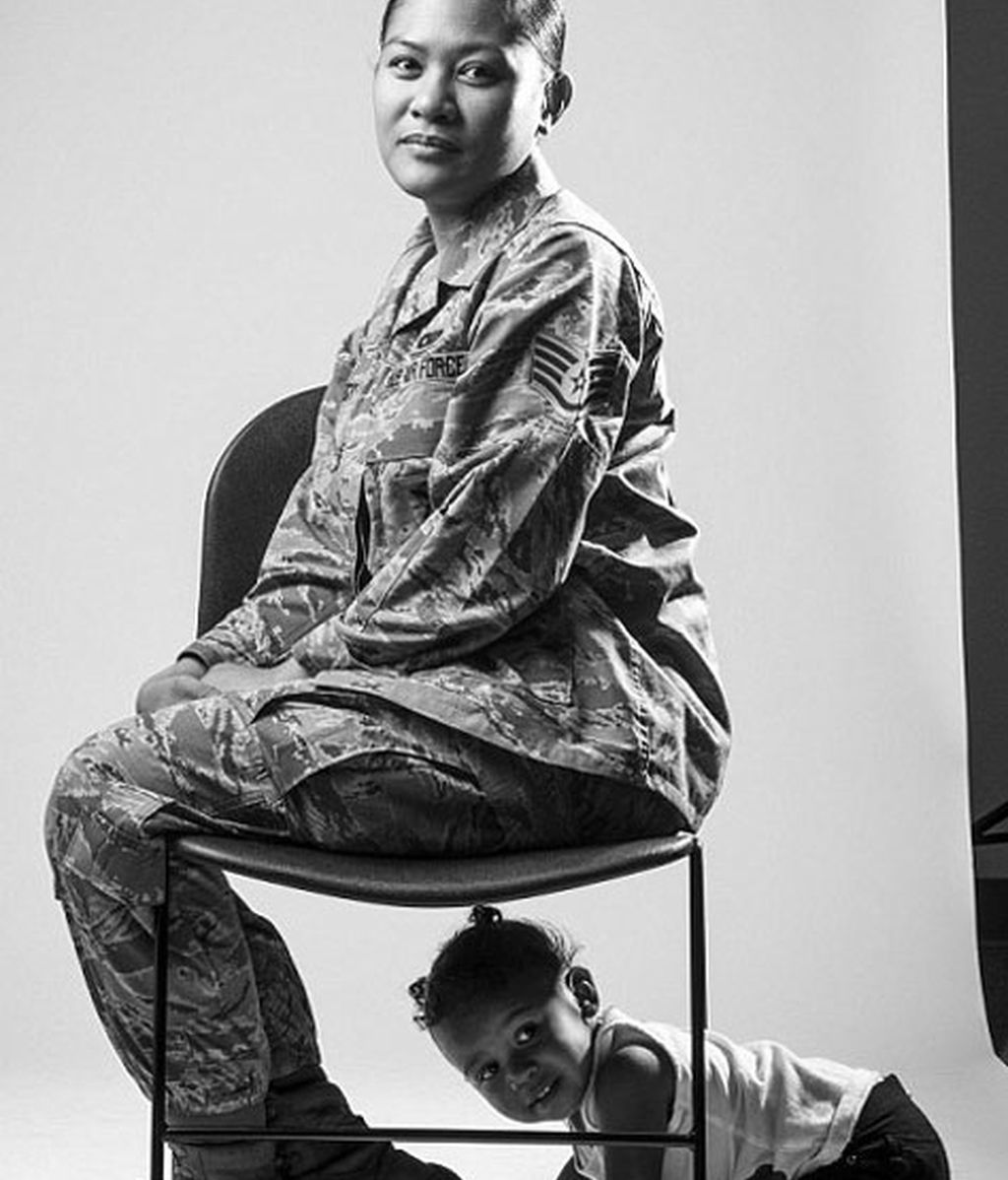 La fotógrafa, una exsargento de la Fuerza aérea de EEUU