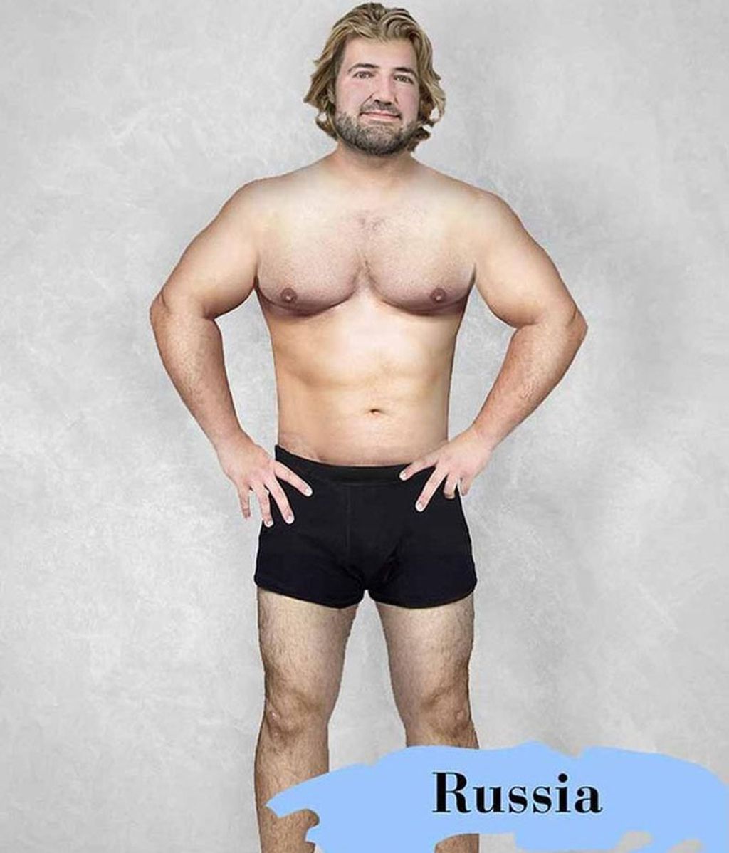 Así sería el hombre "perfecto" en cada país