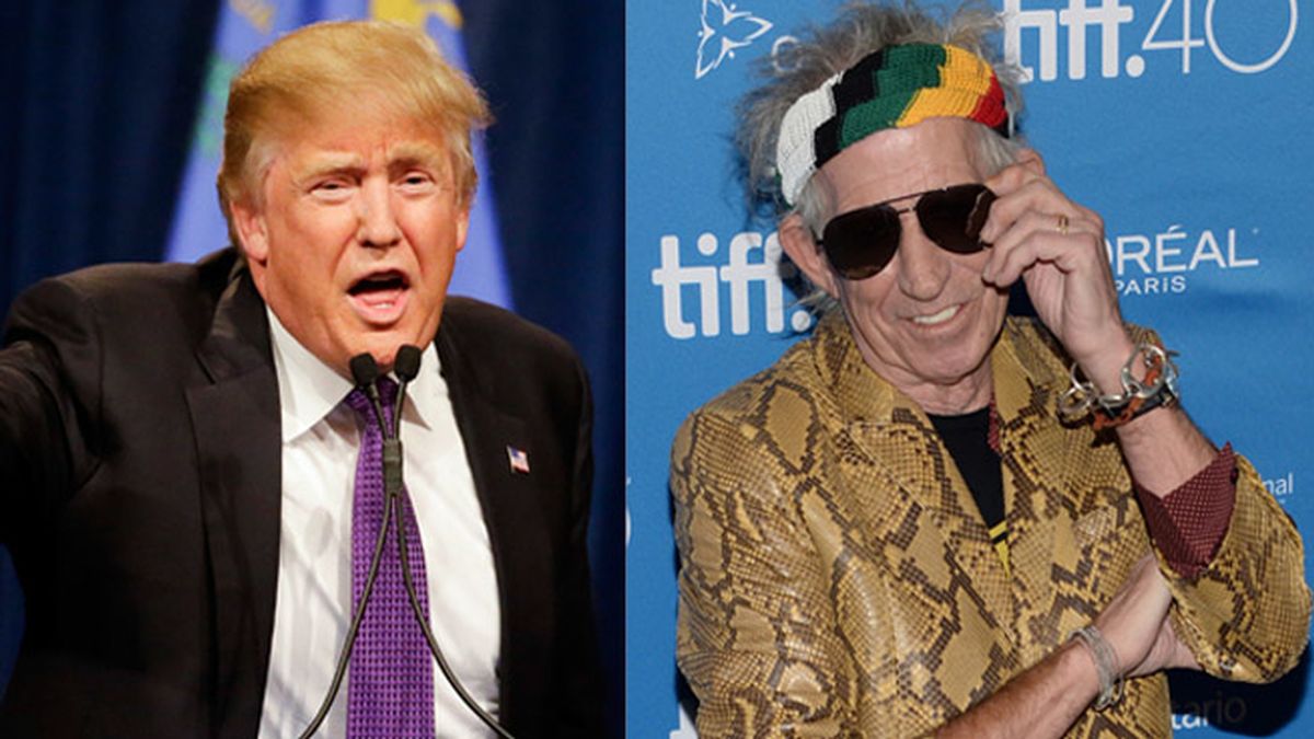Donald Trump y Keith Richards Donald Trump y Keith Richards