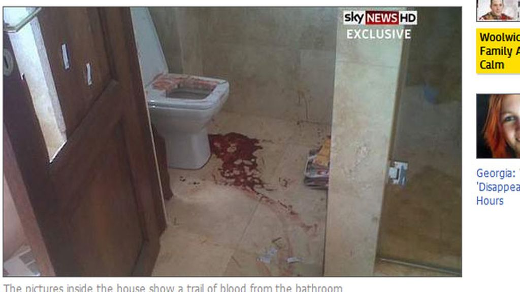 Salen a la luz las imágenes de la escena del crimen en la casa de Pistorius Salen a la luz las imágenes de la escena del crimen en la casa de Pistorius