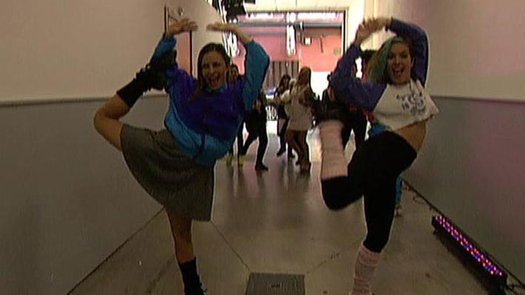 La colaboradora bailó con la canción de la película 'Flashdance'