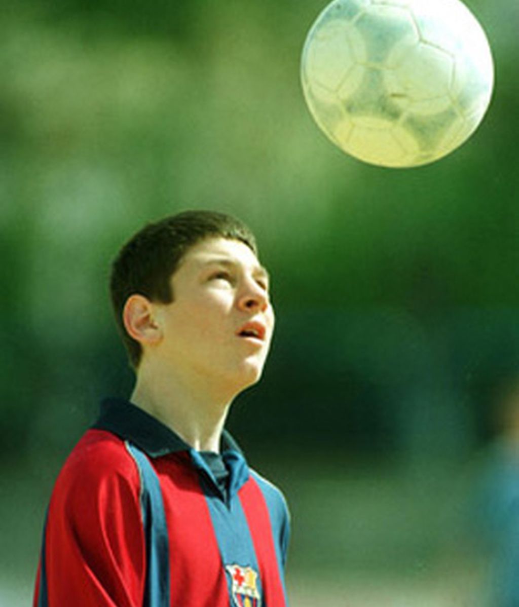 Vistiendo del barça desde muy pequeñito