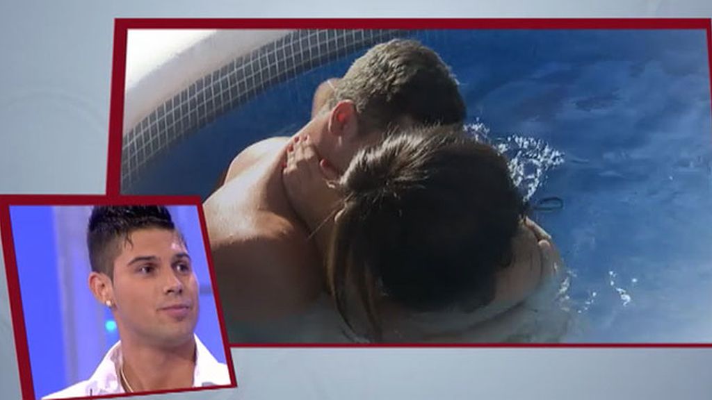 Abrazos y caricias en el agua