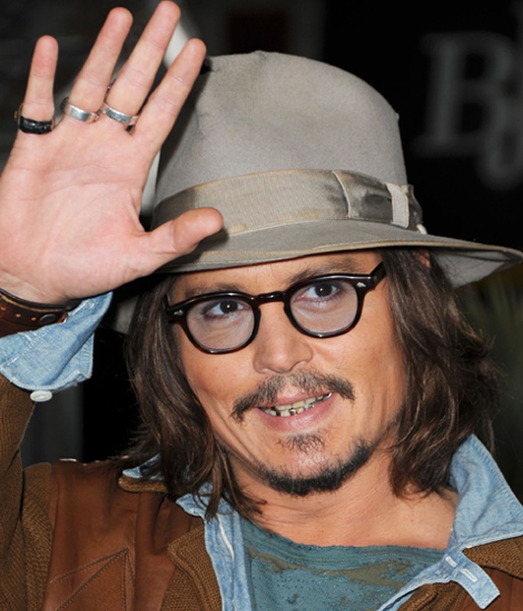 El mediático Johnny Deep, durante la premiere de la película Rango