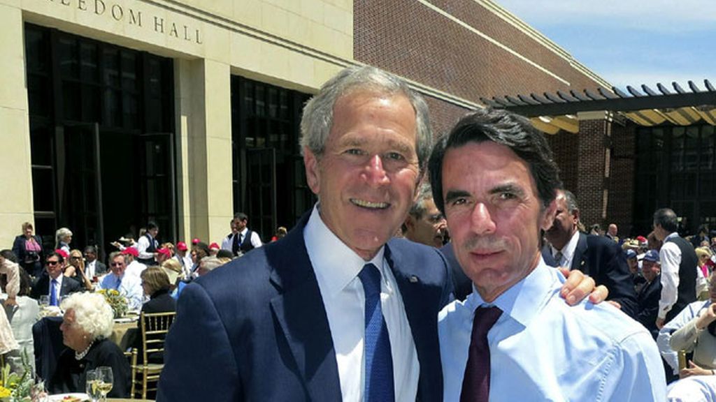 Aznar con Bush