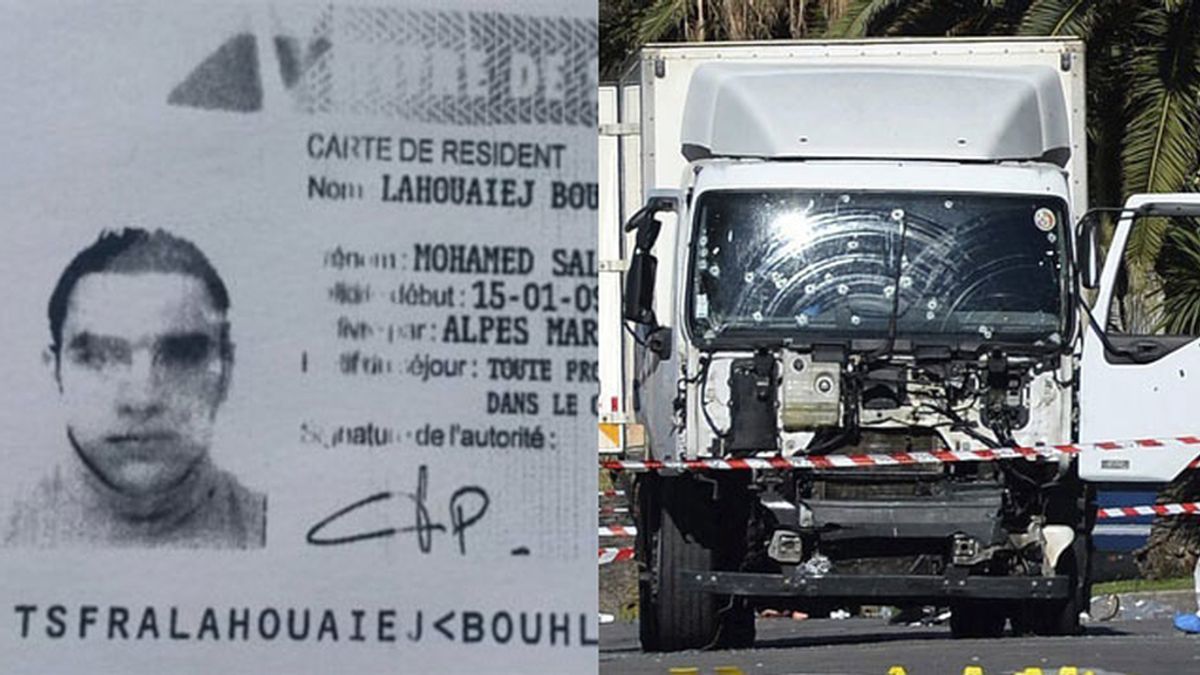 Mohamed Lahouaiej Bouhlel y camión