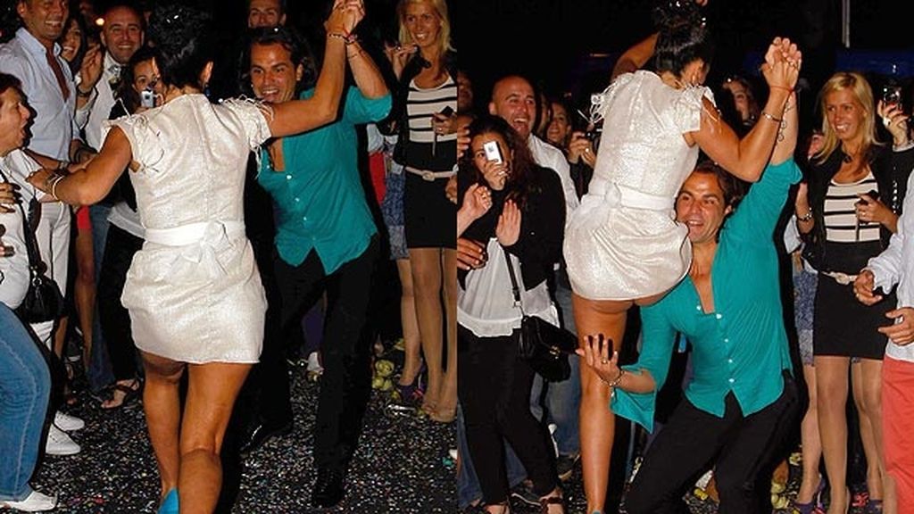 Pepe celebra su victoria en la post fiesta