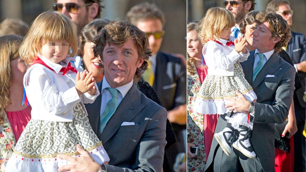 Andrea Nicolás se lo pasó en grande con su padre