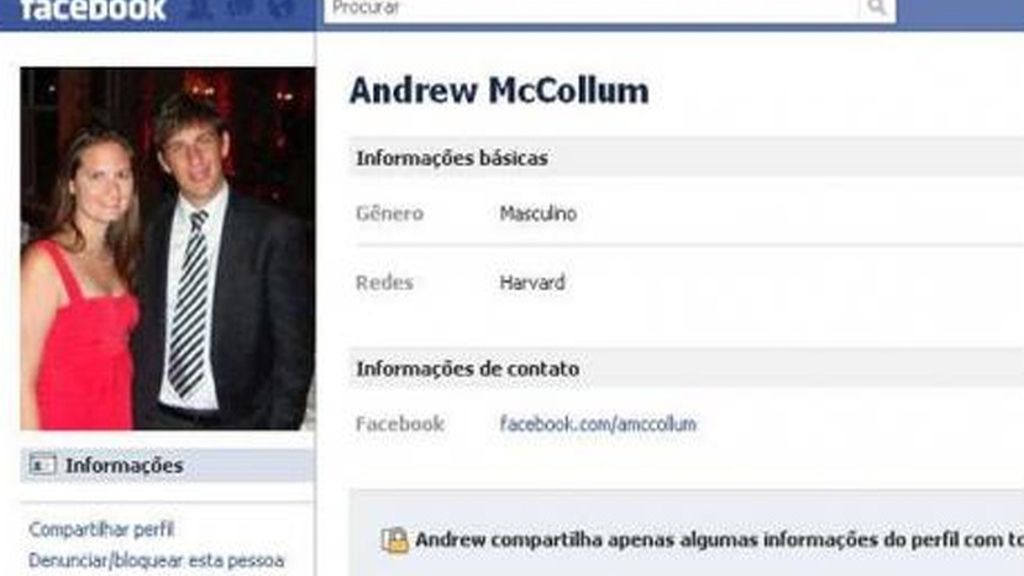 Andrew McCollum: Creó el logo original de Facebook.
