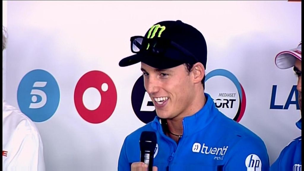 Los pilotos españoles de Moto2 en la presentación del Mundial