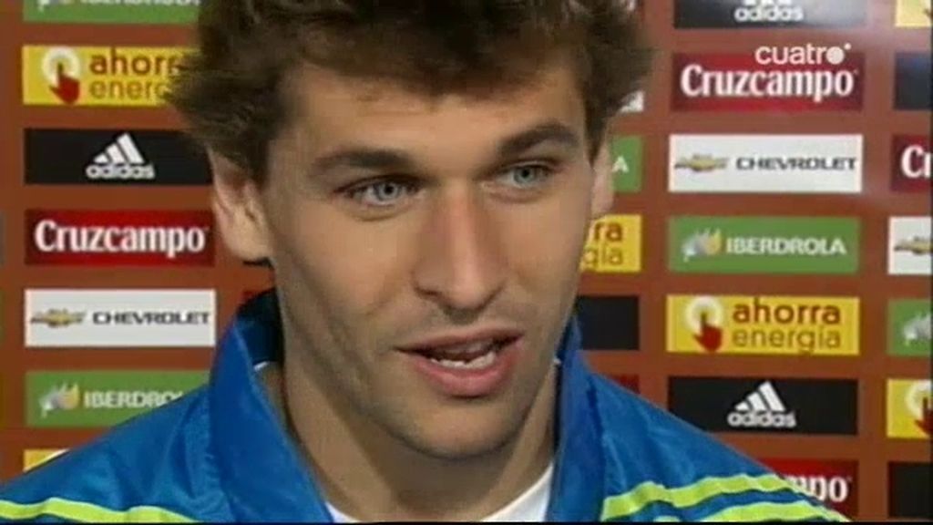 Llorente, tras su debut con La Roja en Logroño