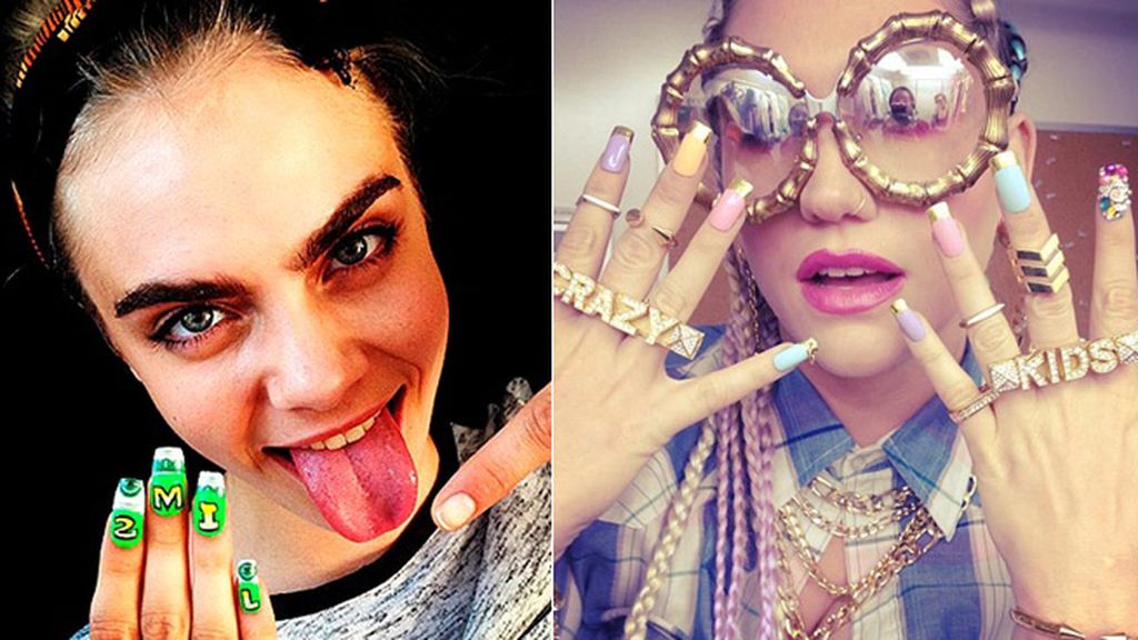 Uñas de famosas en Instagram