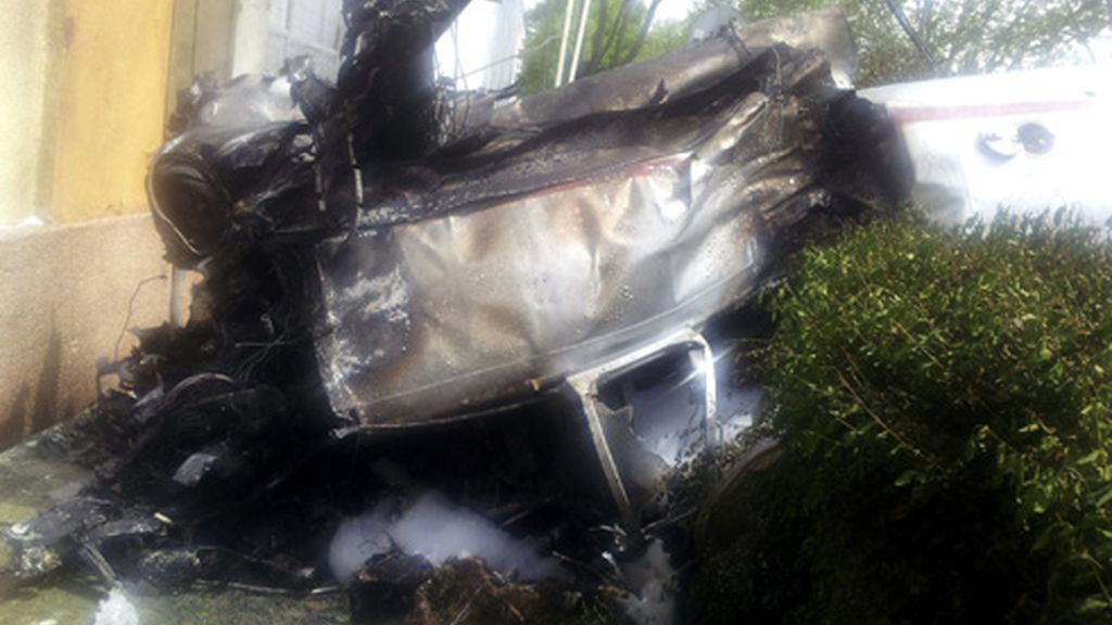 La avioneta accidentada en Cuatro Vientos