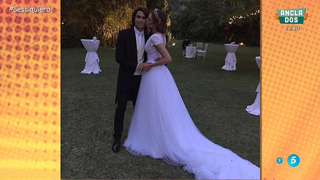 La modelo y el futbolista celebraban el enlace en una finca en Marbella