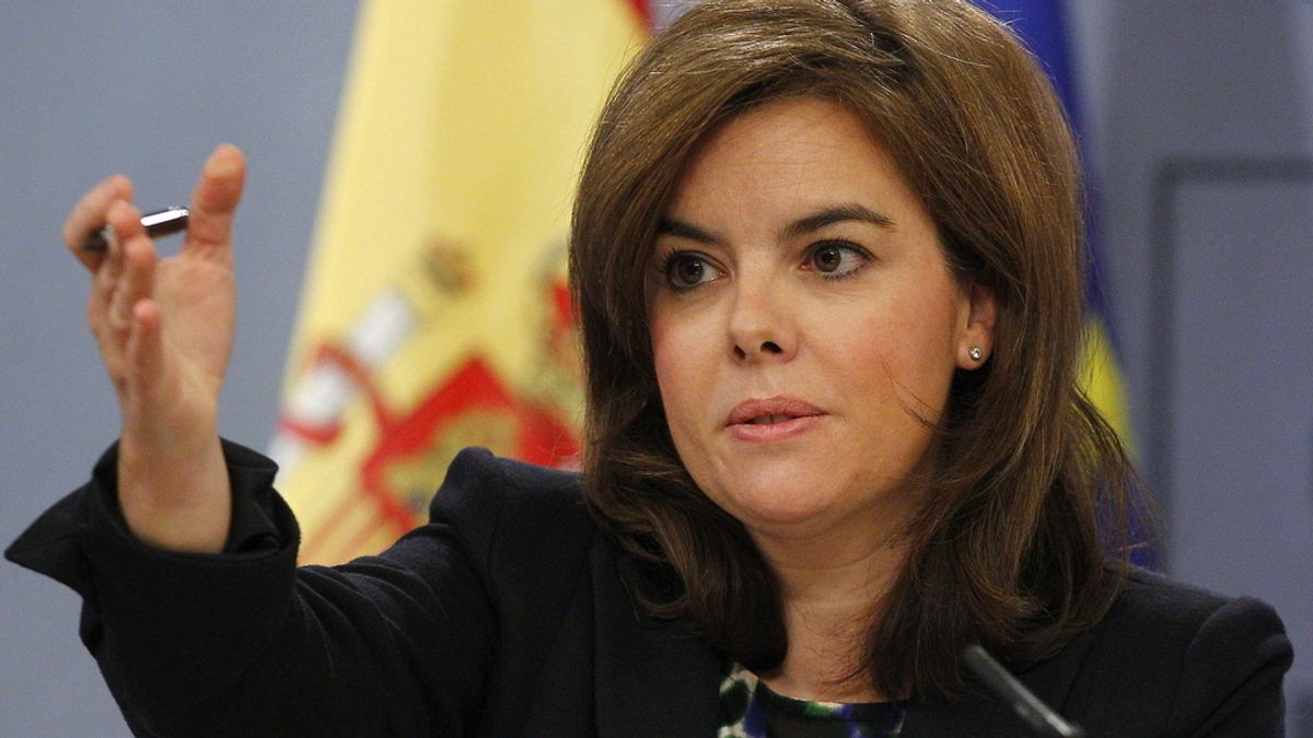 Soraya Sáenz de Santamaría en Consejo de Ministros
