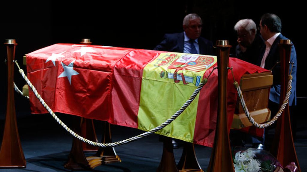 La capilla ardiente de Lina Morgan, en el Teatro de la Latina