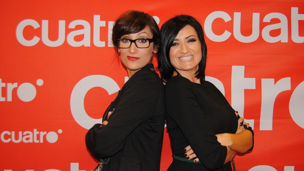 Silvia Abril y Ana Morgade en el pase de prensa