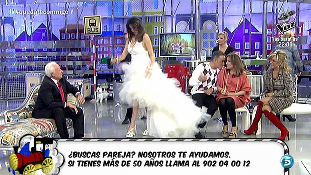 La cara de ilusión de la presentadora