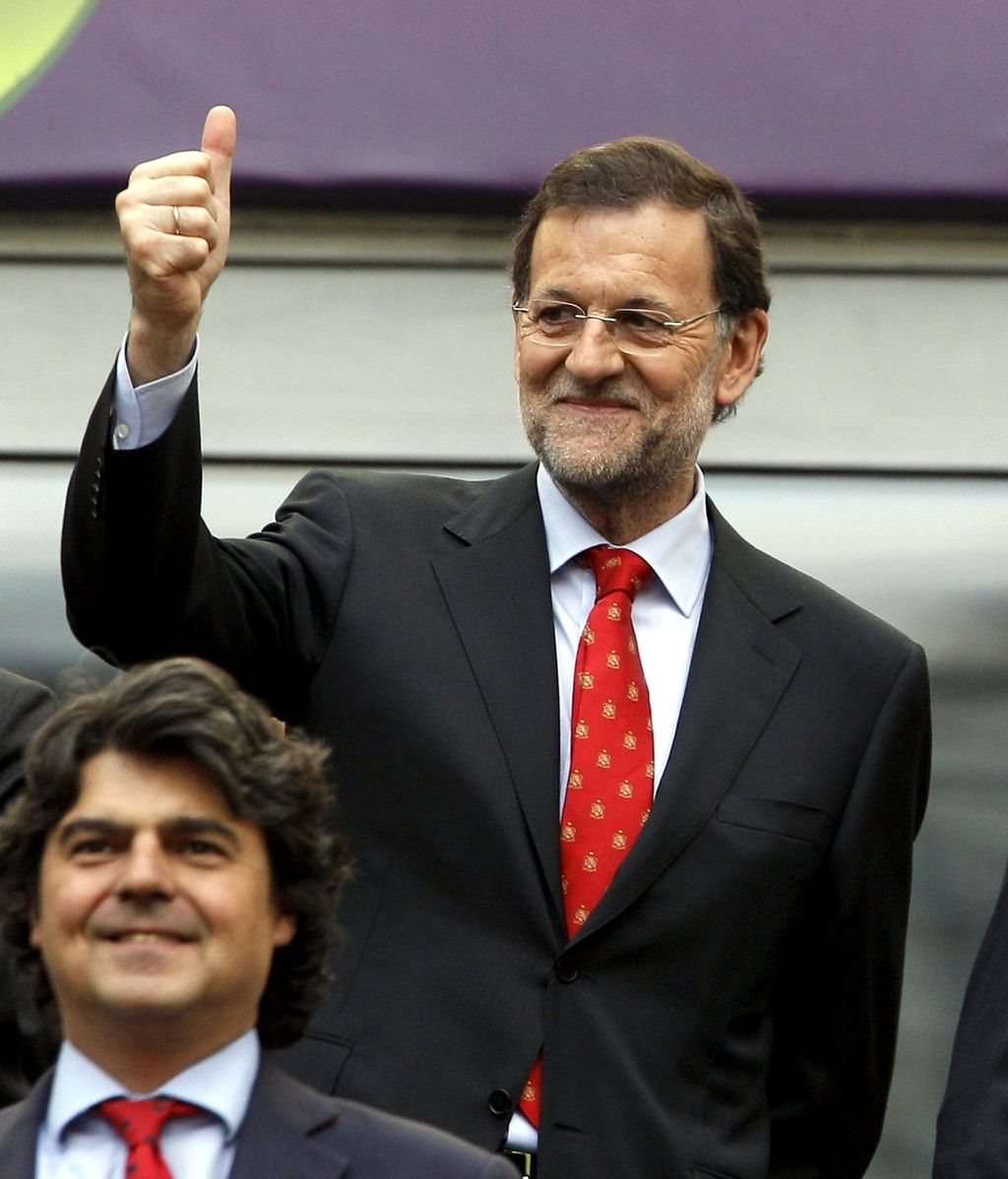 El presidente del Gobierno, apoyando a La Roja