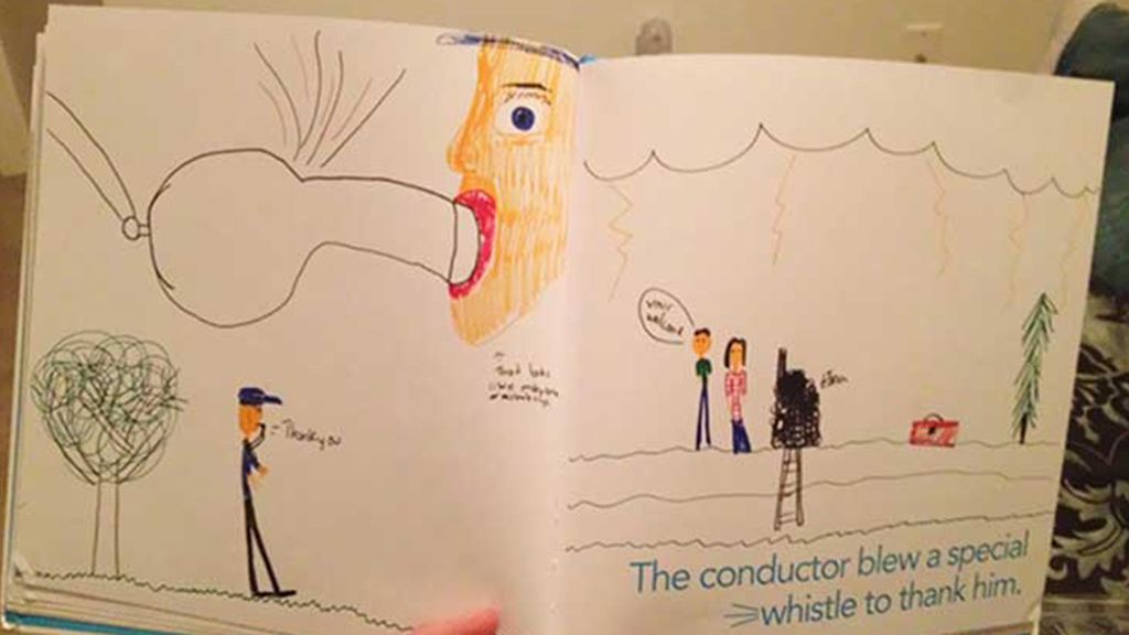 Una persona usando un silbato