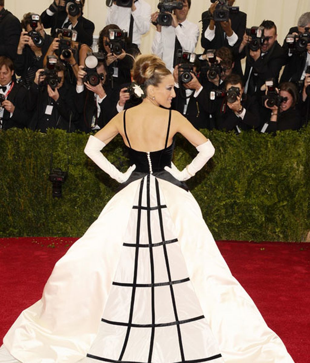 El vestido de Sarah Jessica firmado por Oscar de la Renta