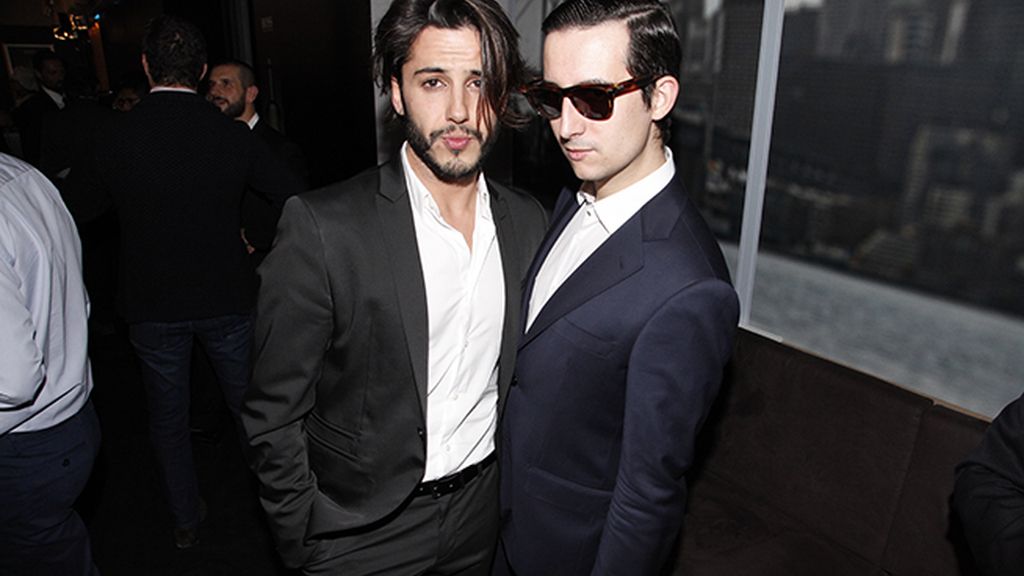 Con el estilista Gabriel Llano