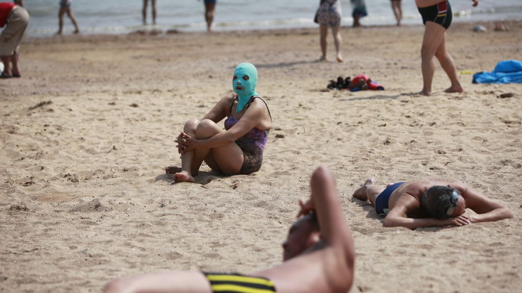 La última moda en China para protegerse del Sol