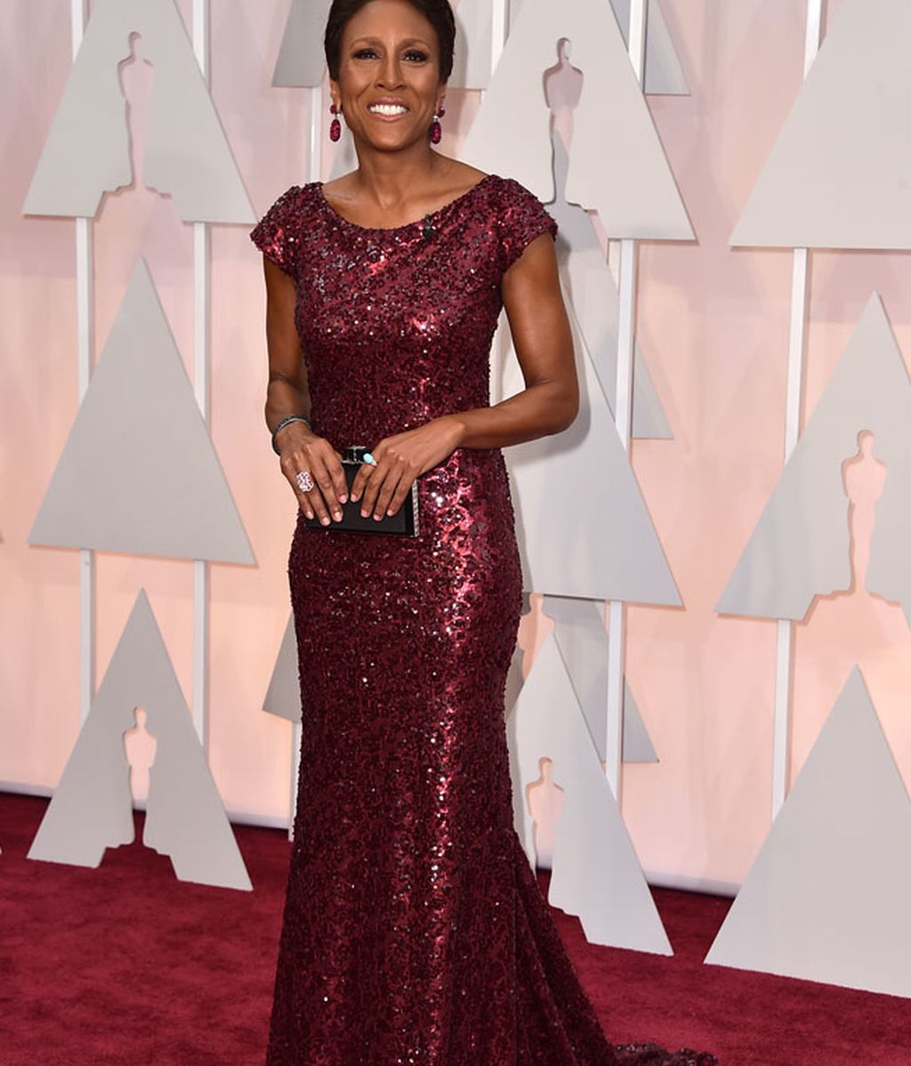 Robin Roberts en la alfombra roja