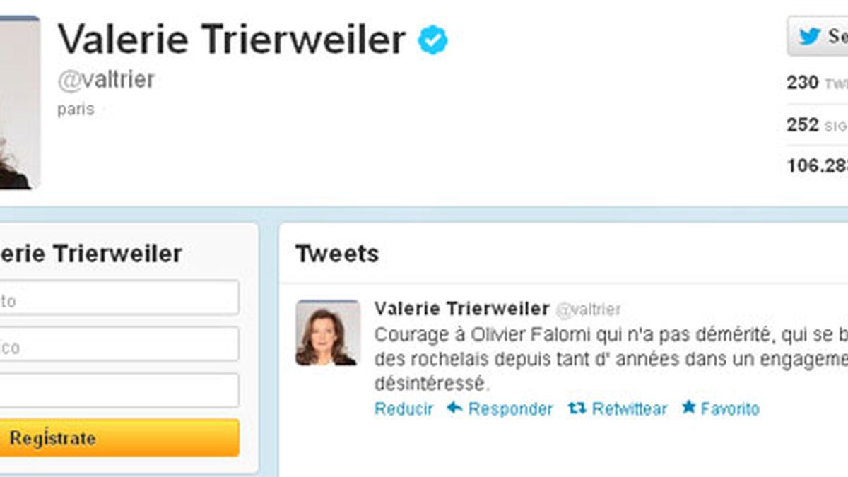Un periodista italiano se atribuye la suplantación de la cuenta de Twitter de la pareja de Hollande