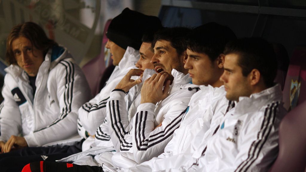 Casillas en el banquillo frente al Málaga. Foto: EFE Casillas en el banquillo frente al Málaga. Foto: EFE