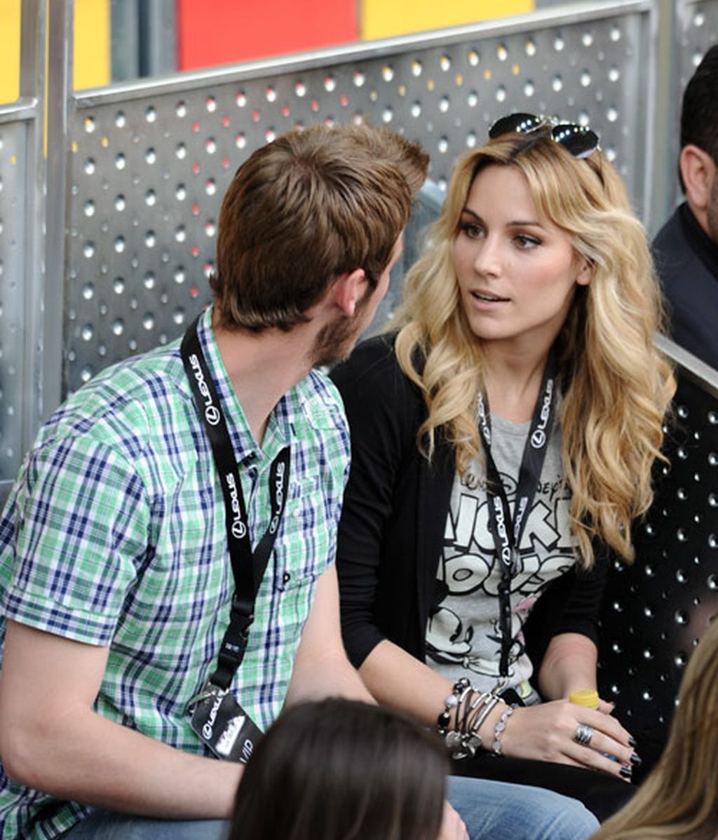 Enamorados en el tenis: Forlán y Zaira Nara comparten grada con Edurne y De Gea