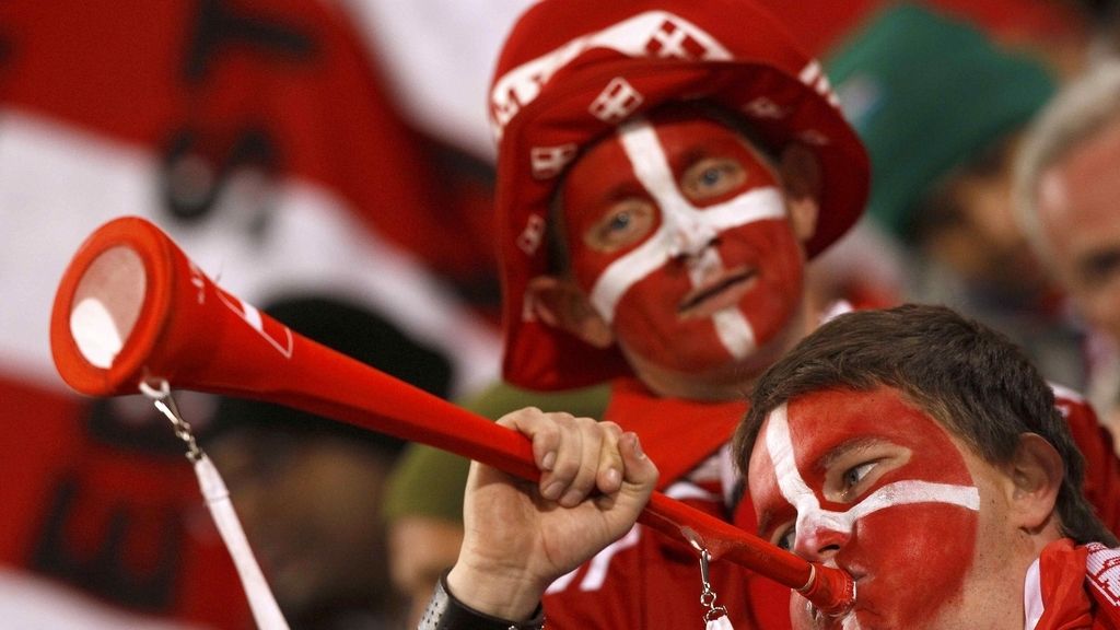 Colorido del norte en las gradas