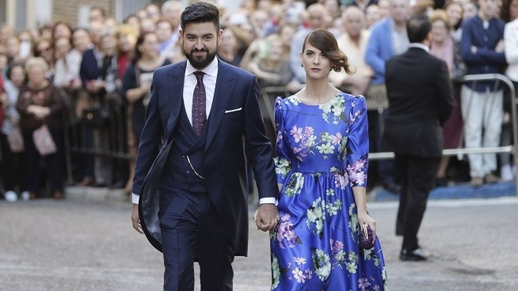 El presentador Manu Sánchez y su mujer