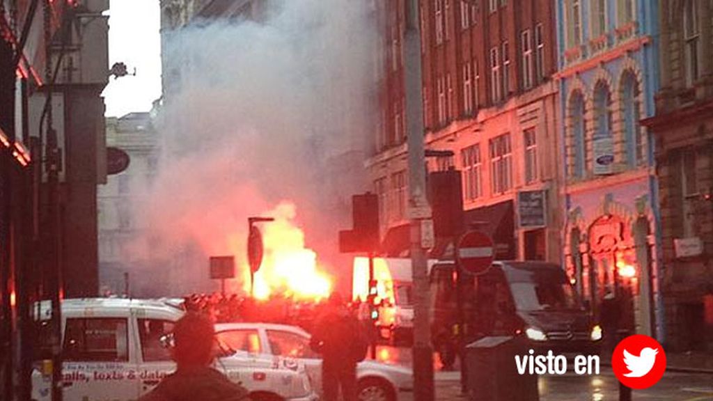 Los radicales turcos provocaron disturbios antes del partido de Europa League