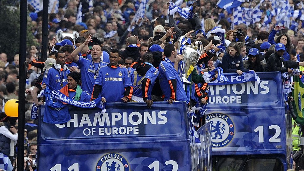 El Chelsea celebra su primera 'Champions' en Londres