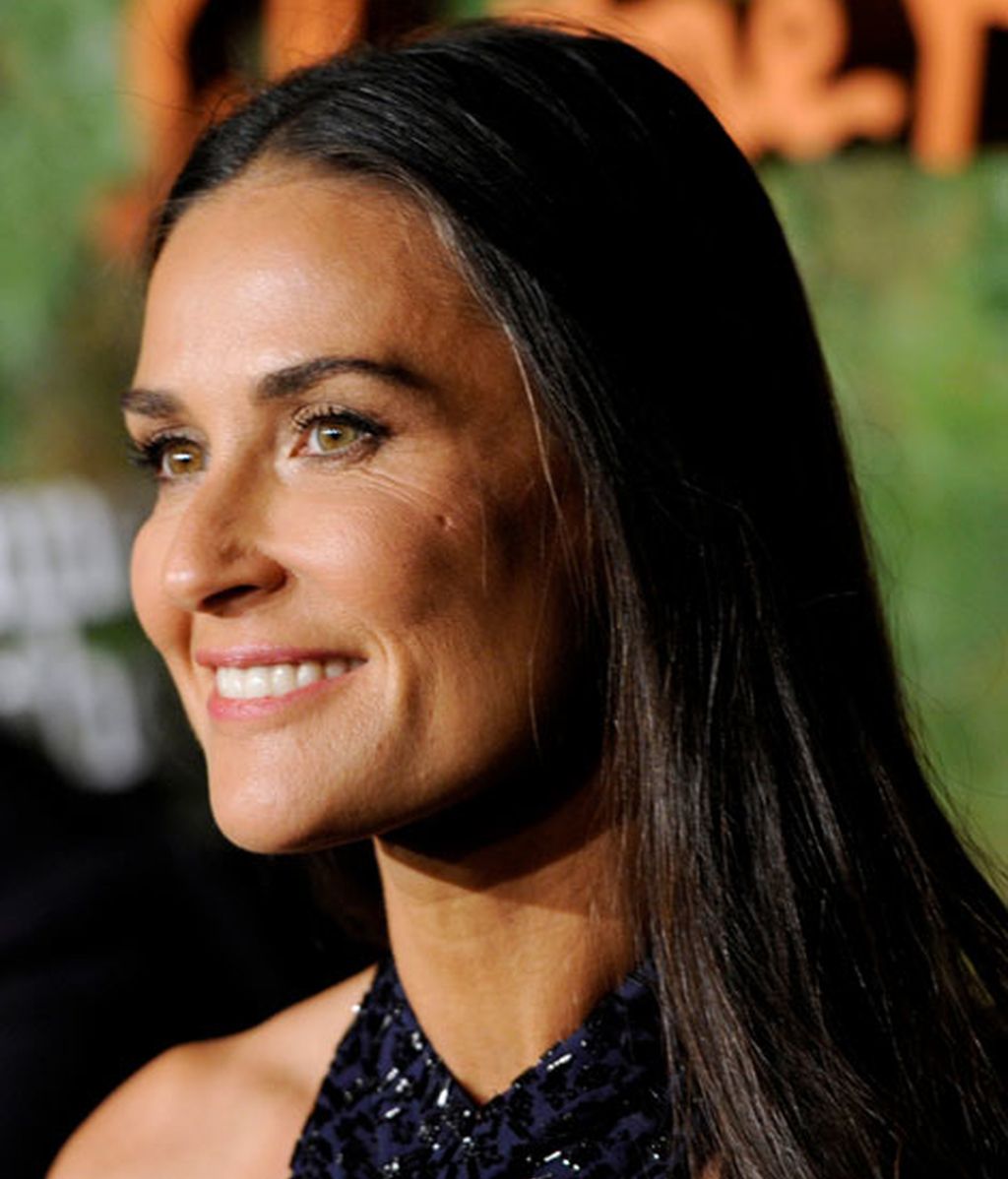 La actriz se mostró muy sonriente