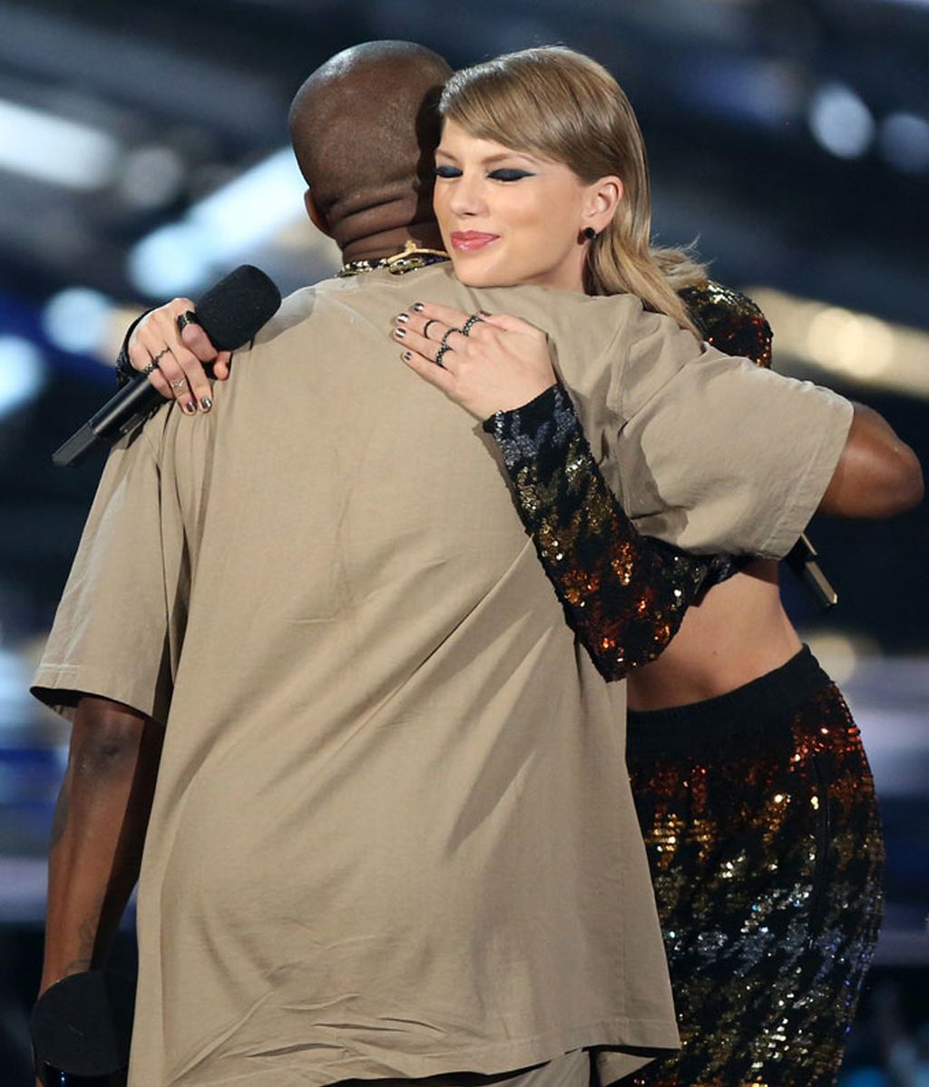 El esperado abrazo entre Taylor Swift y Kanye West