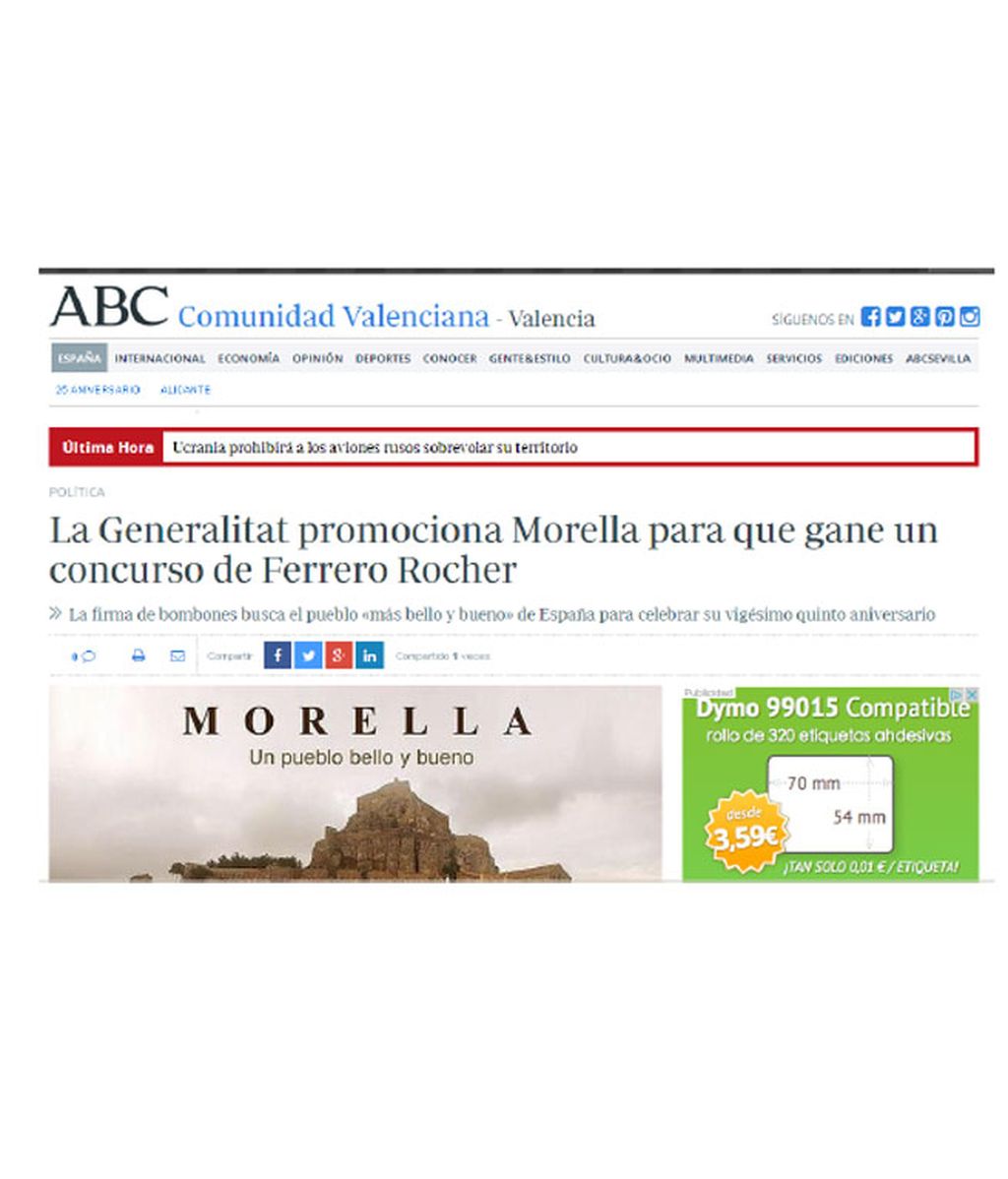 Medios locales y nacionales se hacen eco del 25 aniversario de Ferrero Rocher