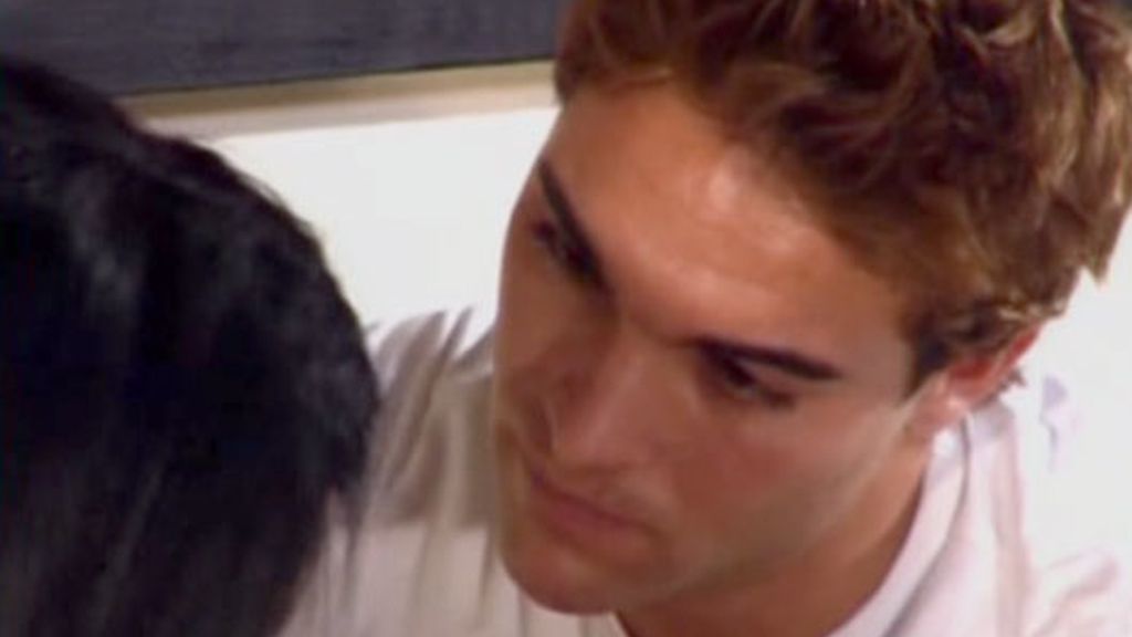 Marisa y Pedro, su primer beso