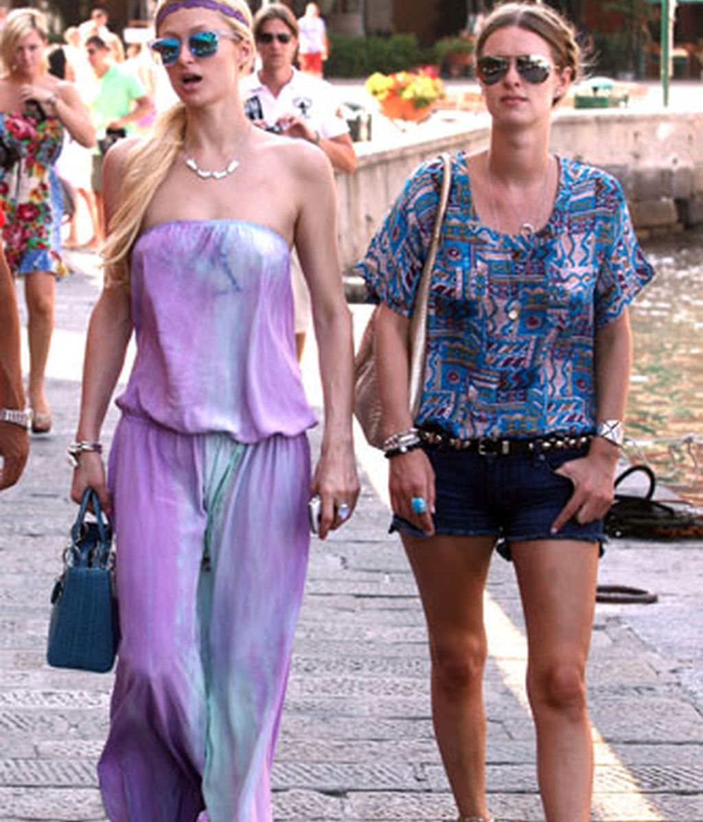 Las hermanas Hilton, de compras en Portofino