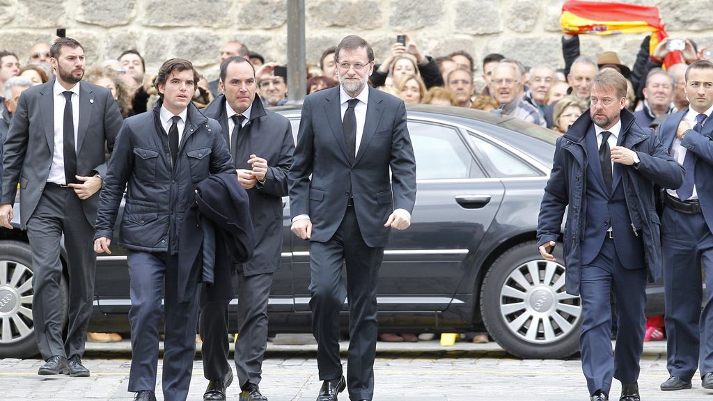 Mariano Rajoy llega a la catedral de Ávila
