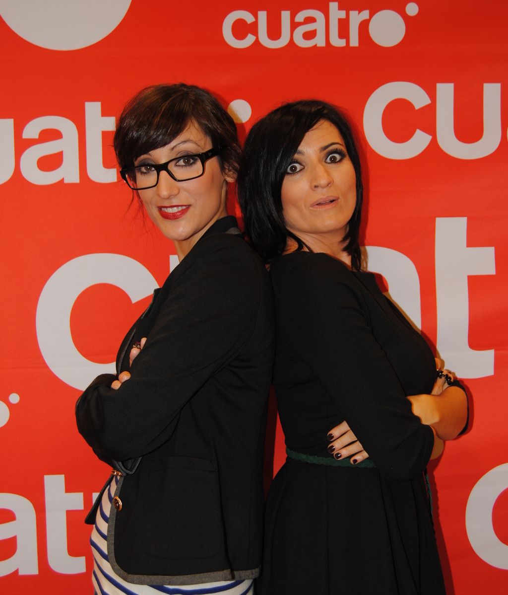 Silvia Abril y Ana Morgade en el pase de prensa