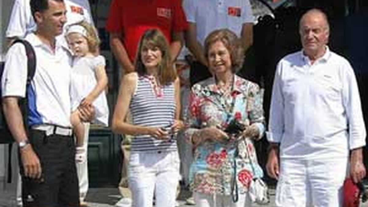 La Familia Real de vacaciones de Semana Santa en Mallorca, en una imagen de archivo. Foto: EFE