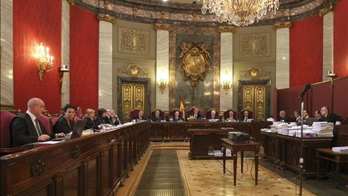 Vista de los miembros del Tribunal Supremo, en Madrid. EFE/Archivo