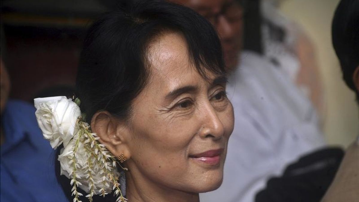 La líder opositora birmana Aung San Suu Kyi. EFE/Archivo La líder opositora birmana Aung San Suu Kyi. EFE/Archivo