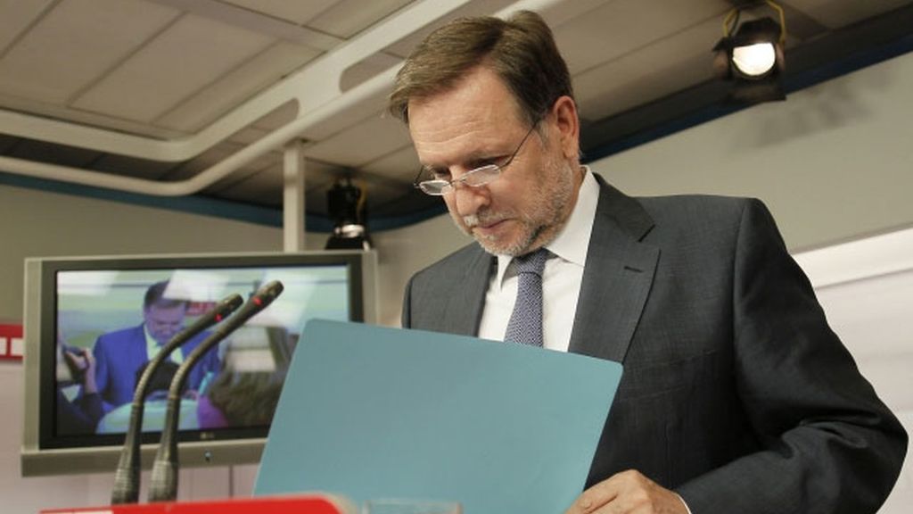 Imagen de archivo de Marcelino Iglesias tras una reunión de la Ejecutiva del PSOE.