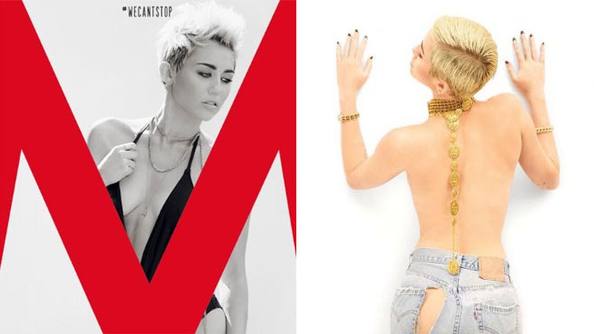 Miley Cyrus, muy provocativa. Fotos: Twitter/Maxim