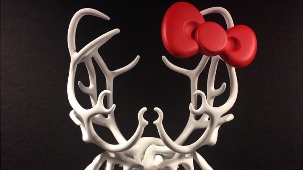 Así sería el interior de Hello Kitty si fuese de carne y hueso